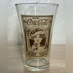 Coca-Cola Vintage Kroger 100th Anniversary Flair Glass 1983 16 Oz